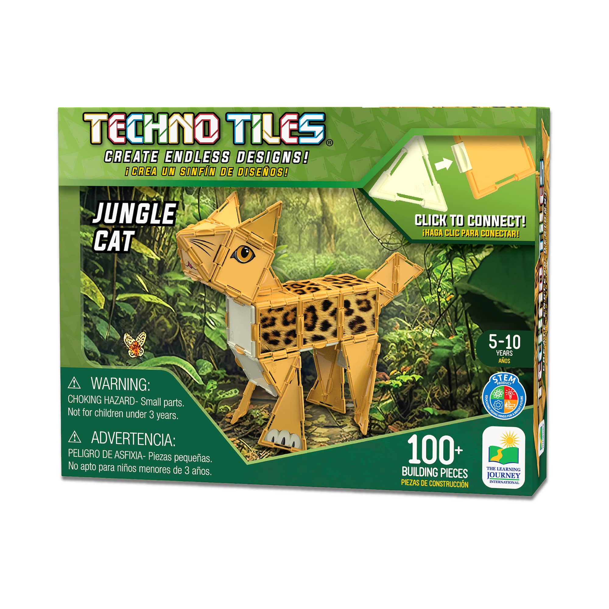 Techno Tiles - Jungle Cat: 100+ Pcs
